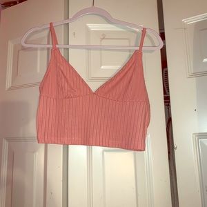 Pink cropped tank